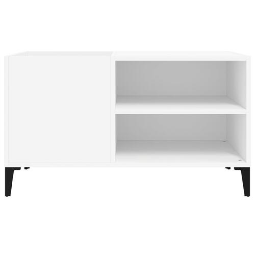 Vinylskab 84,5x38x48 cm konstrueret træ hvid