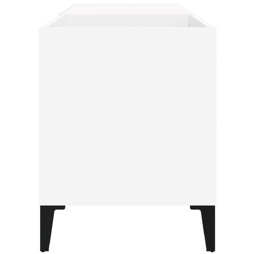 Vinylskab 84,5x38x48 cm konstrueret træ hvid