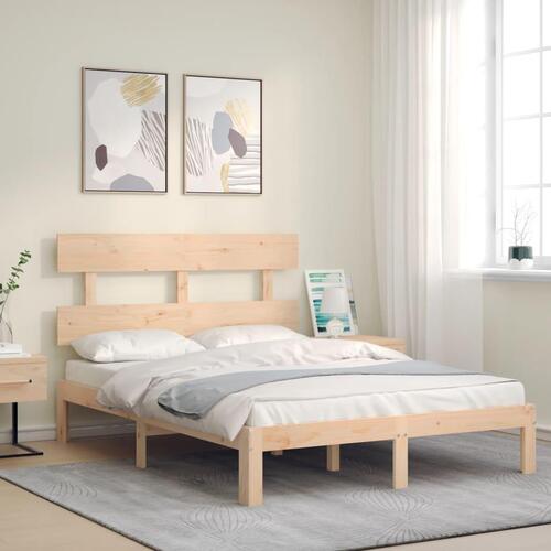 Sengeramme uden madras 120x200 cm massivt fyrretræ