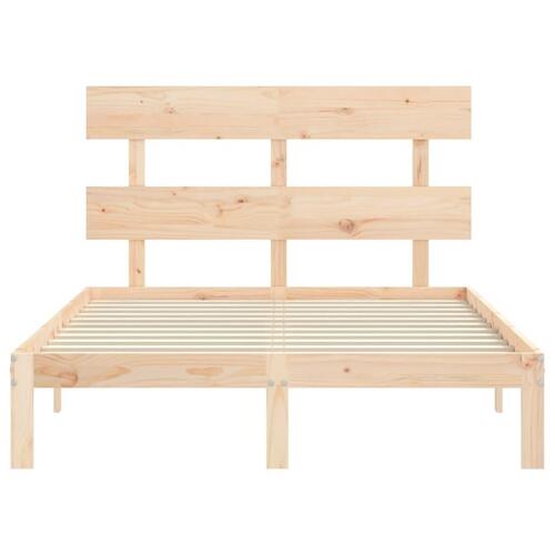 Sengeramme uden madras 120x200 cm massivt fyrretræ