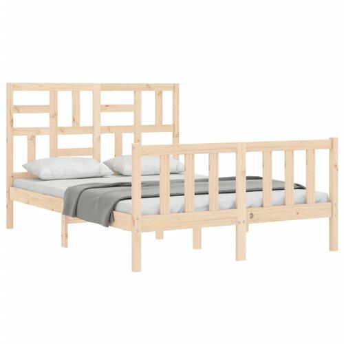 Sengeramme uden madras 140x190 cm massivt fyrretræ