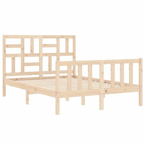 Sengeramme uden madras 140x190 cm massivt fyrretræ