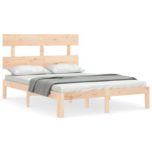 Sengeramme uden madras 140x200 cm massivt fyrretræ