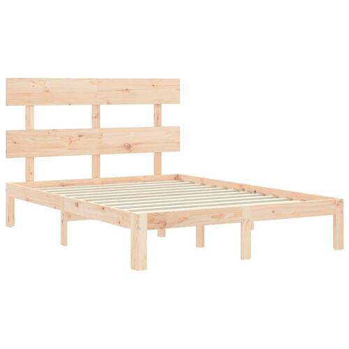 Sengeramme uden madras 140x200 cm massivt fyrretræ