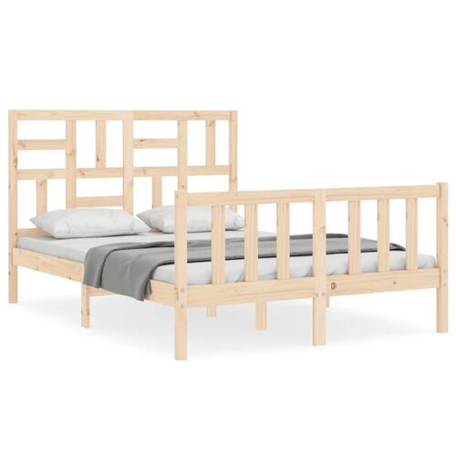 Sengeramme med sengegavl Small Double massivt træ