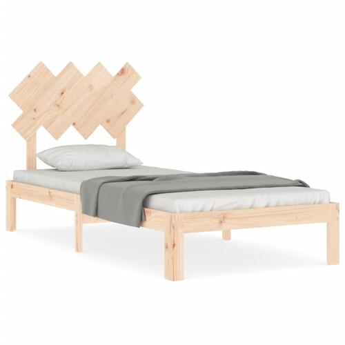 Sengeramme uden madras 90x200 cm massivt fyrretræ