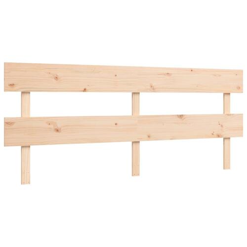 Sengeramme med sengegavl Super King Size massivt træ