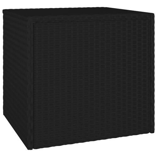 Sideborde 3 stk. polyrattan sort