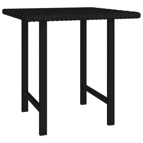 Sideborde 3 stk. polyrattan sort