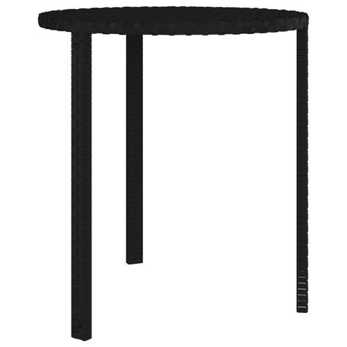 Sideborde 3 stk. polyrattan sort