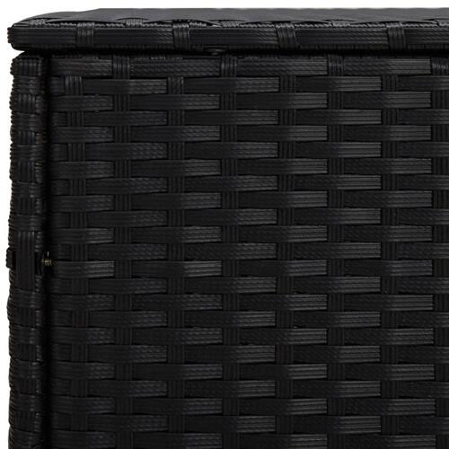 Sideborde 3 stk. polyrattan sort