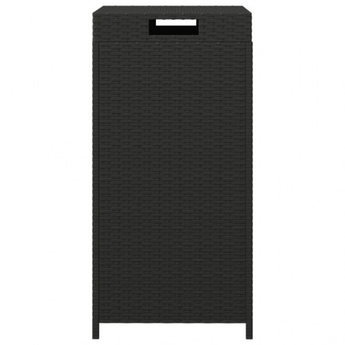 Skraldespand 40x40x80 cm polyrattan sort