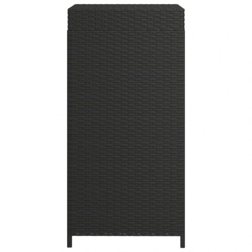 Skraldespand 40x40x80 cm polyrattan sort