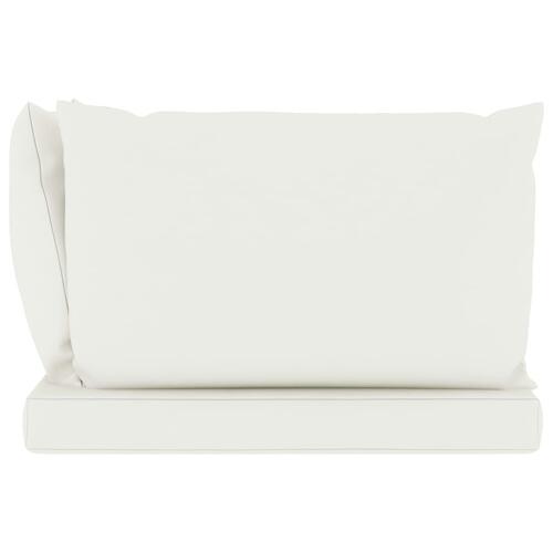Hynder til pallesofa 3 stk. stof cremefarvet (OUTLET A+)