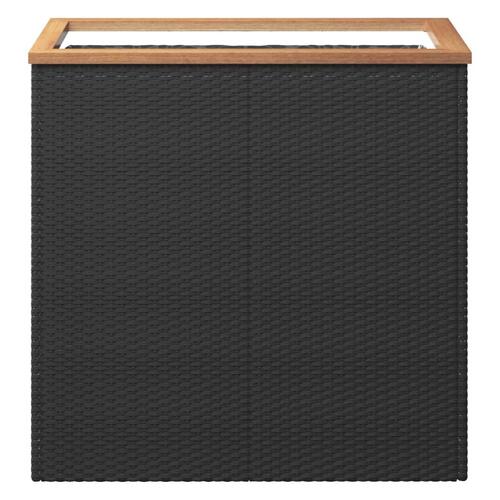Plantekasse 80x40x80 cm polyrattan sort