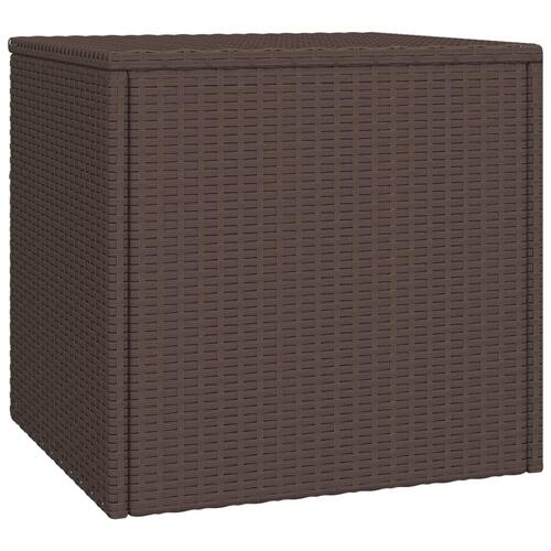 Sideborde 3 stk. polyrattan brun