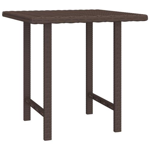 Sideborde 3 stk. polyrattan brun