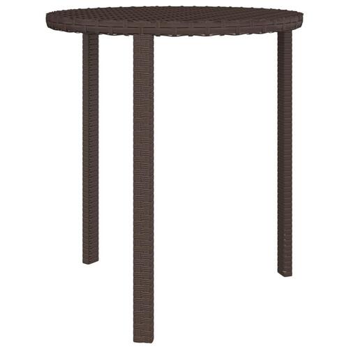 Sideborde 3 stk. polyrattan brun