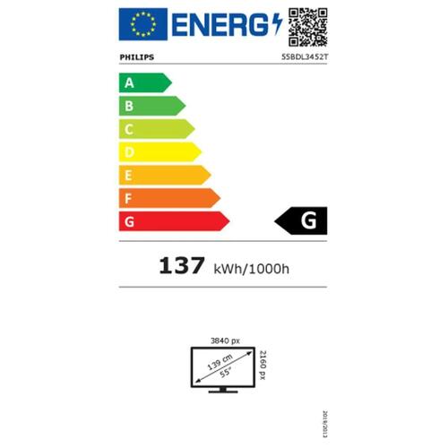 Interaktiv touchscreen Videowall Philips 55BDL3452T/00 55" IPS