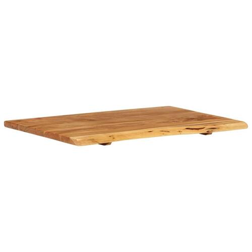 Bordplade til toiletbord 80x55x2,5 cm massivt akacietræ
