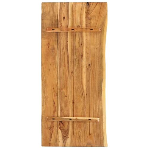 Bordplade til toiletbord 120 x 55 x 3,8 cm massivt akacietræ