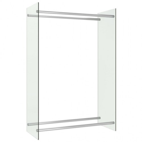 Brændestativ 80x35x120 cm glas transparent