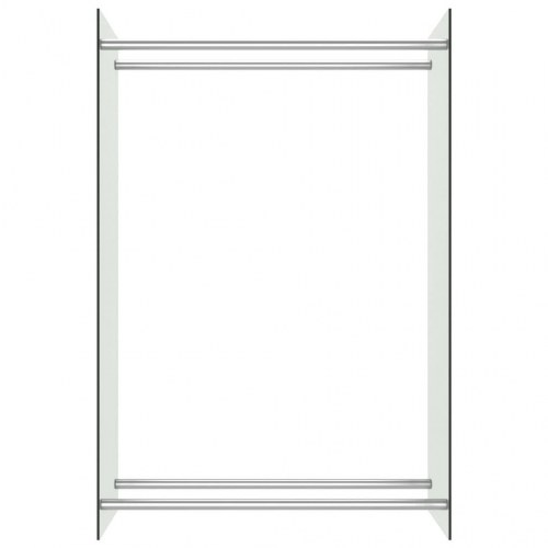 Brændestativ 80x35x120 cm glas transparent