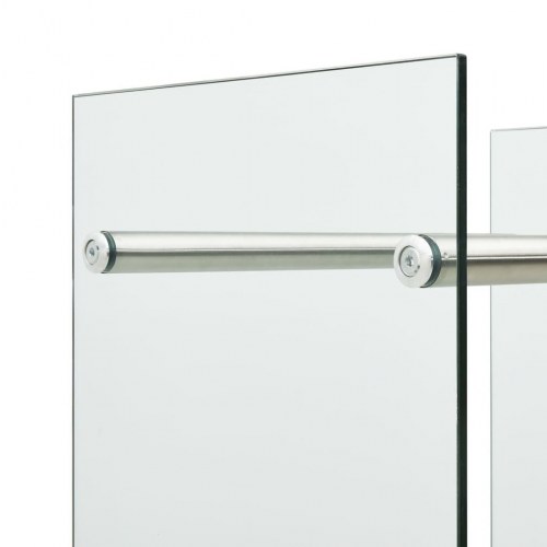 Brændestativ 80x35x120 cm glas transparent