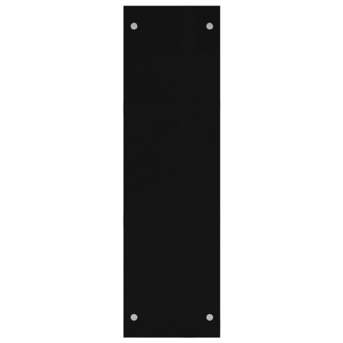 Brændestativ 80x35x120 cm glas sort