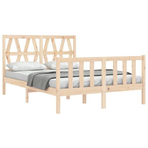 Sengeramme med sengegavl Small Double massivt træ