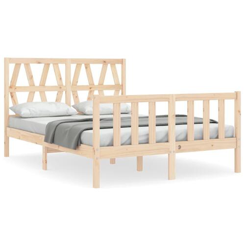 Sengeramme uden madras 120x200 cm massivt fyrretræ