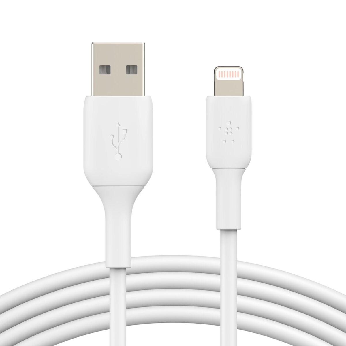 USB til Lightning-kabel Belkin CAA001BT1MWH Hvid 1 m