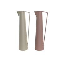 Vase 15 x 11 x 45 cm Beige Pink Jern (2 enheder)