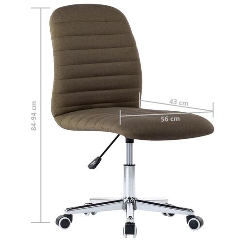Spisebordsstole 2 stk. stof brun