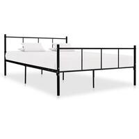 Sengestel 160x200 cm metal sort