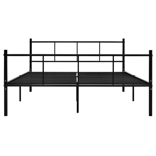 Sengestel 160x200 cm metal sort