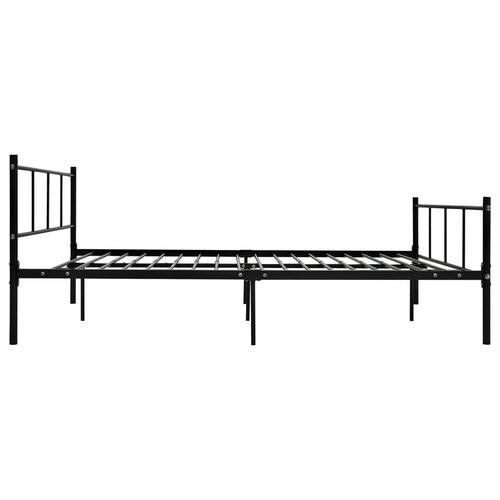 Sengestel 160x200 cm metal sort