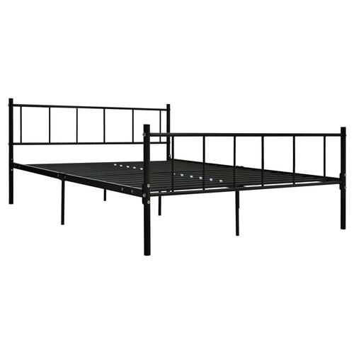 Sengestel 180x200 cm metal sort