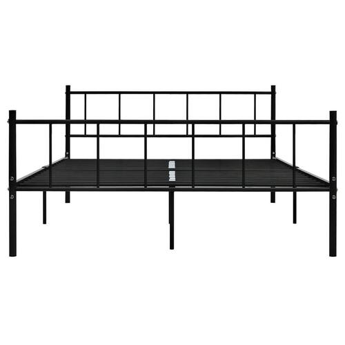 Sengestel 180x200 cm metal sort