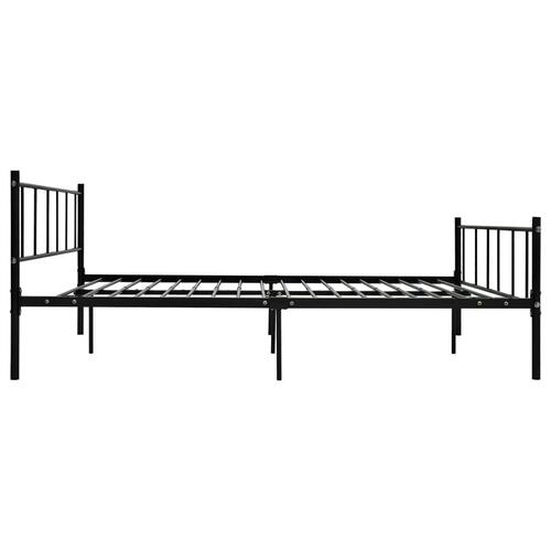 Sengestel 180x200 cm metal sort