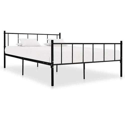 Sengestel 200x200 cm metal sort