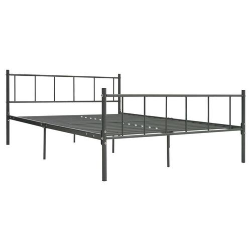 Sengestel 180x200 cm metal grå