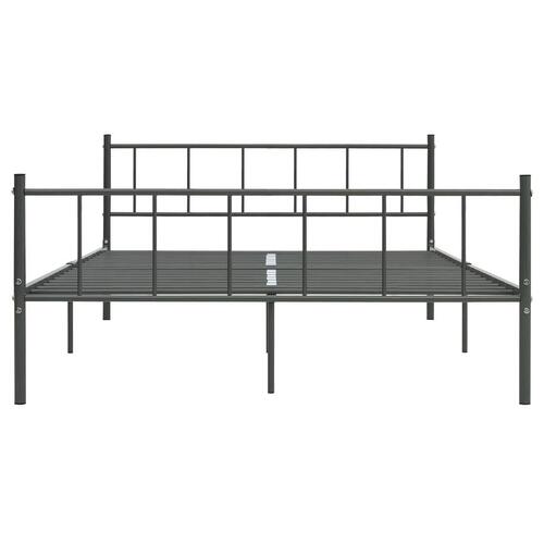 Sengestel 180x200 cm metal grå