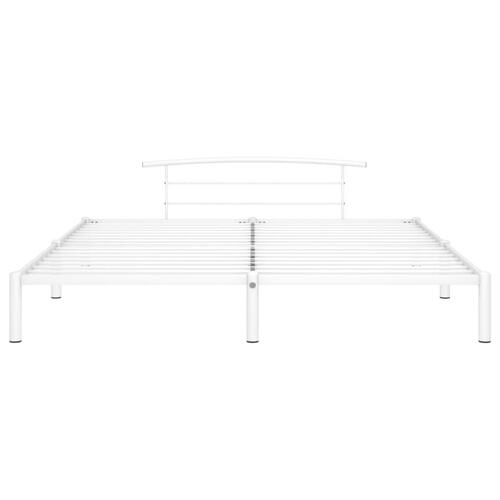 Sengestel 180x200 cm metal hvid