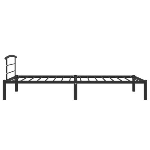Sengestel 90x200 cm metal sort
