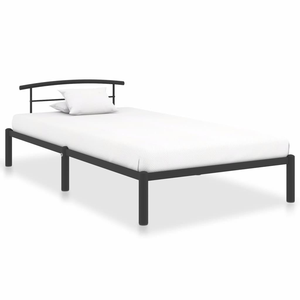 Sengestel 100x200 cm metal sort