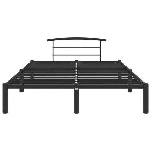 Sengestel 120x200 cm metal sort