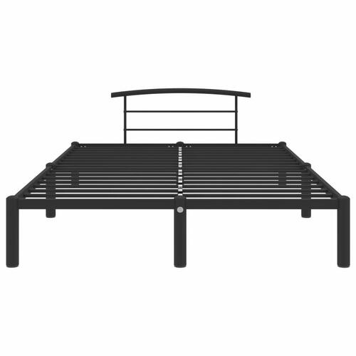 Sengestel 140x200 cm metal sort