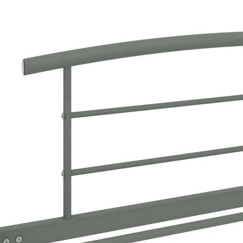 Sengestel 90x200 cm metal grå