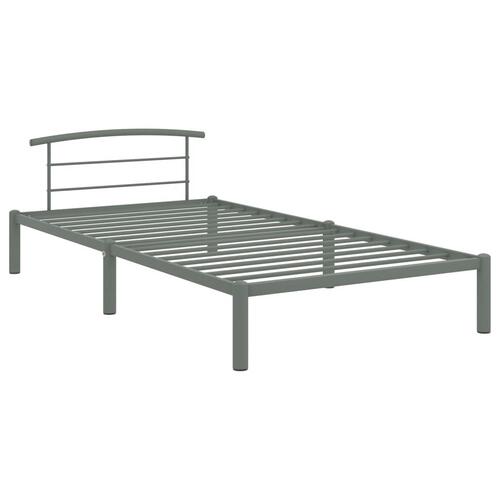 Sengestel 100x200 cm metal grå